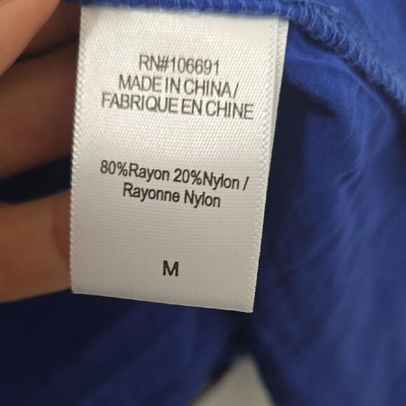 YOUNG FABULOUS AND BROKE Vibrant Blue Tiered Maxi Sundress with Spaghetti Strap - Picture 6 of 7